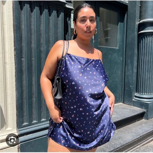 Parade Midnight Blooms Mini Slip Dress - Picture 1 of 5